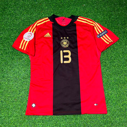 Michael Ballack Germany EURO 2008 Away Red Retro Football Jersey Kit