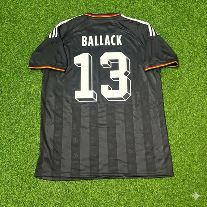 Maillot de football vintage Michael Ballack 13# Allemagne noir rétro