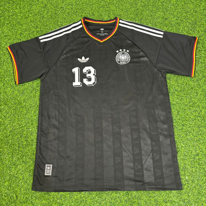 Michael Ballack 13# Germany Black Retro Vintage Football Jersey