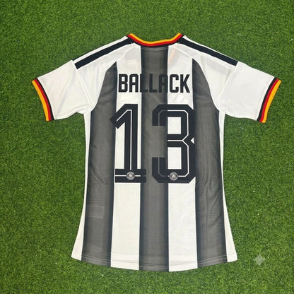 Michael Ballack Germany Stripe Special Edition Black White Jersey Trikot Maillot
