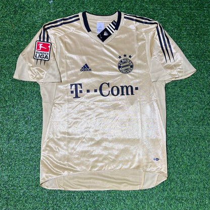 Michael Ballack München 2004/05 Retro Golden Fußballtrikot Set