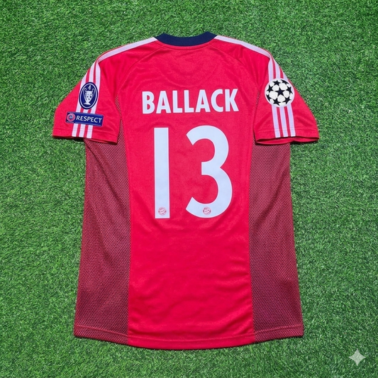 Michael Ballack Bayern München 2002/2003 Season Home Red Retro Jersey