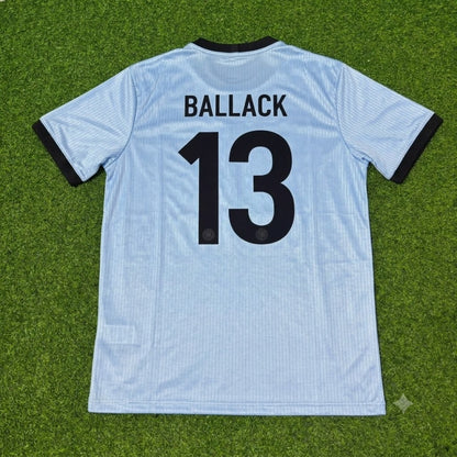 Michael Ballack Germany 125th Year Special Clear Blue Retro Football Jersey