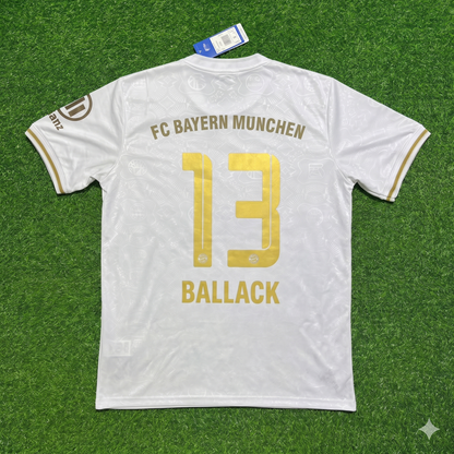 Michael Ballack #13 FC Bayern München 125 Years Anniversary Special-Edition White Jersey