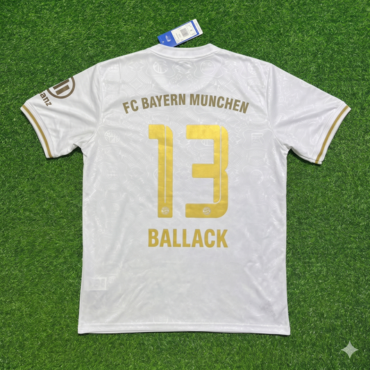 Michael Ballack #13 FC Bayern München 125 Years Anniversary Special-Edition White Jersey