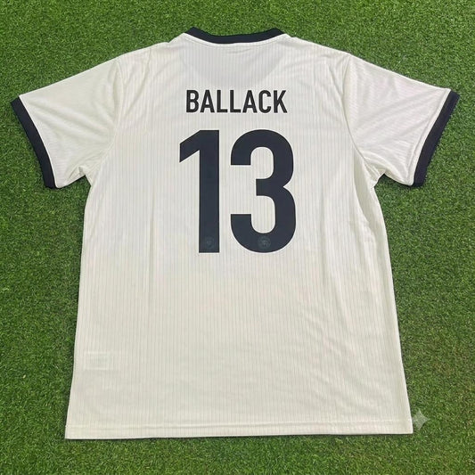 Michael Ballack Germany Deutschland 125 Year Special White Football Jersey