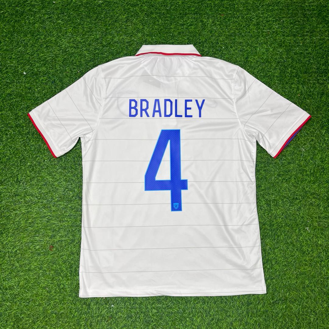 Michael Bradley USA 2014 World Cup White Football Jersey Kit
