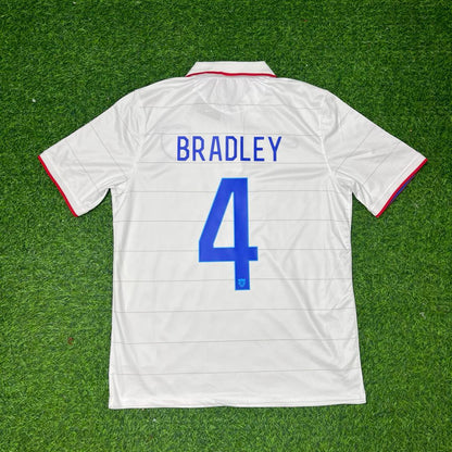 Michael Bradley USA 2014 World Cup White Football Jersey Kit