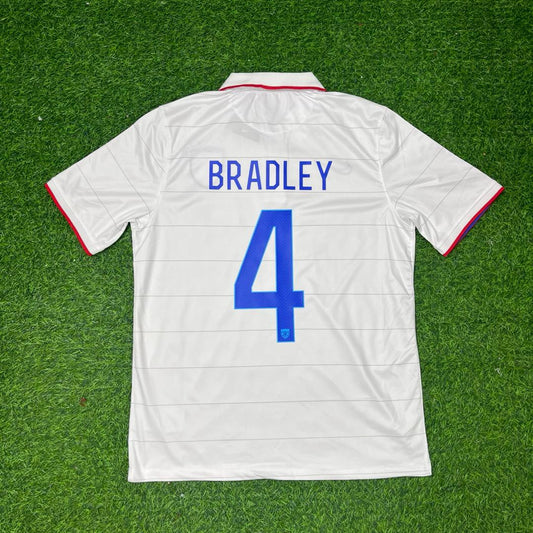 Michael Bradley USA 2014 World Cup White Football Jersey Kit
