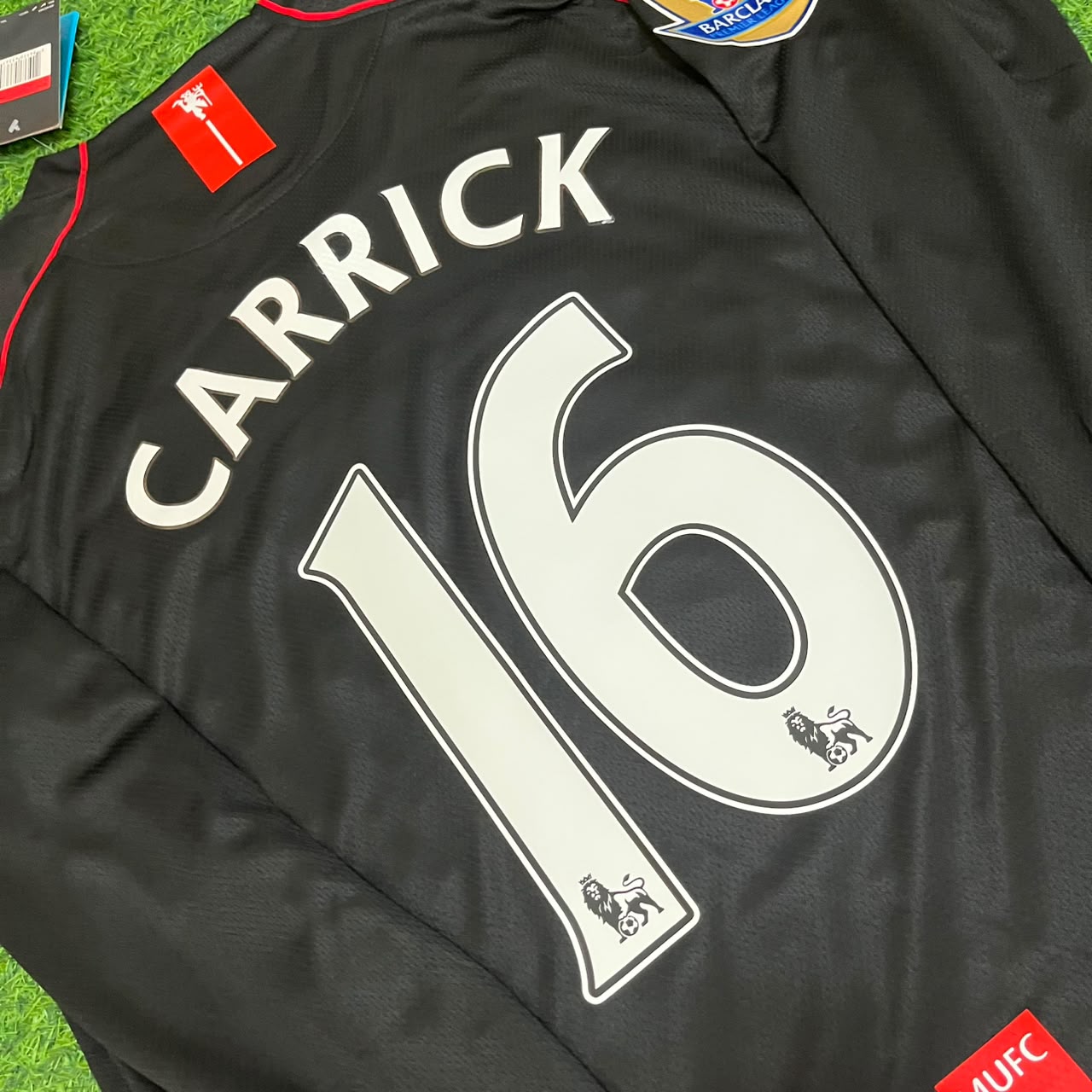 Michael Carrick 2007-2008 Manchester United Black Retro Jersey Trikot Camiseta Maillot