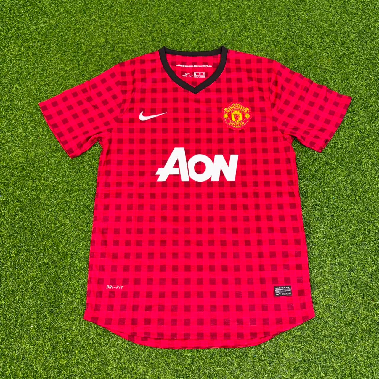 Michael Carrick Manchester United 2012 2013 Season Red Retro Jersey Maillot Trikot