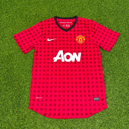 Michael Carrick Manchester United 2012 2013 Season Red Retro Jersey Maillot Trikot