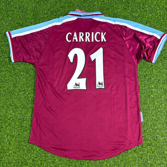 Michael Carrick West Ham 1999-2000 Home Retro Football Jersey