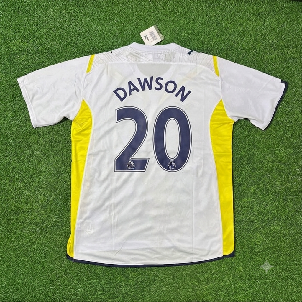 Michael Dawson #20 Tottenham 2009–2010 White Retro Football Jersey Kit