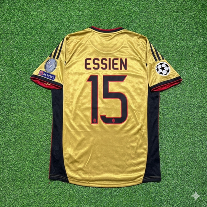 Michael Essien #15 AC Milan 2013 2014 Gold Retro Jersey