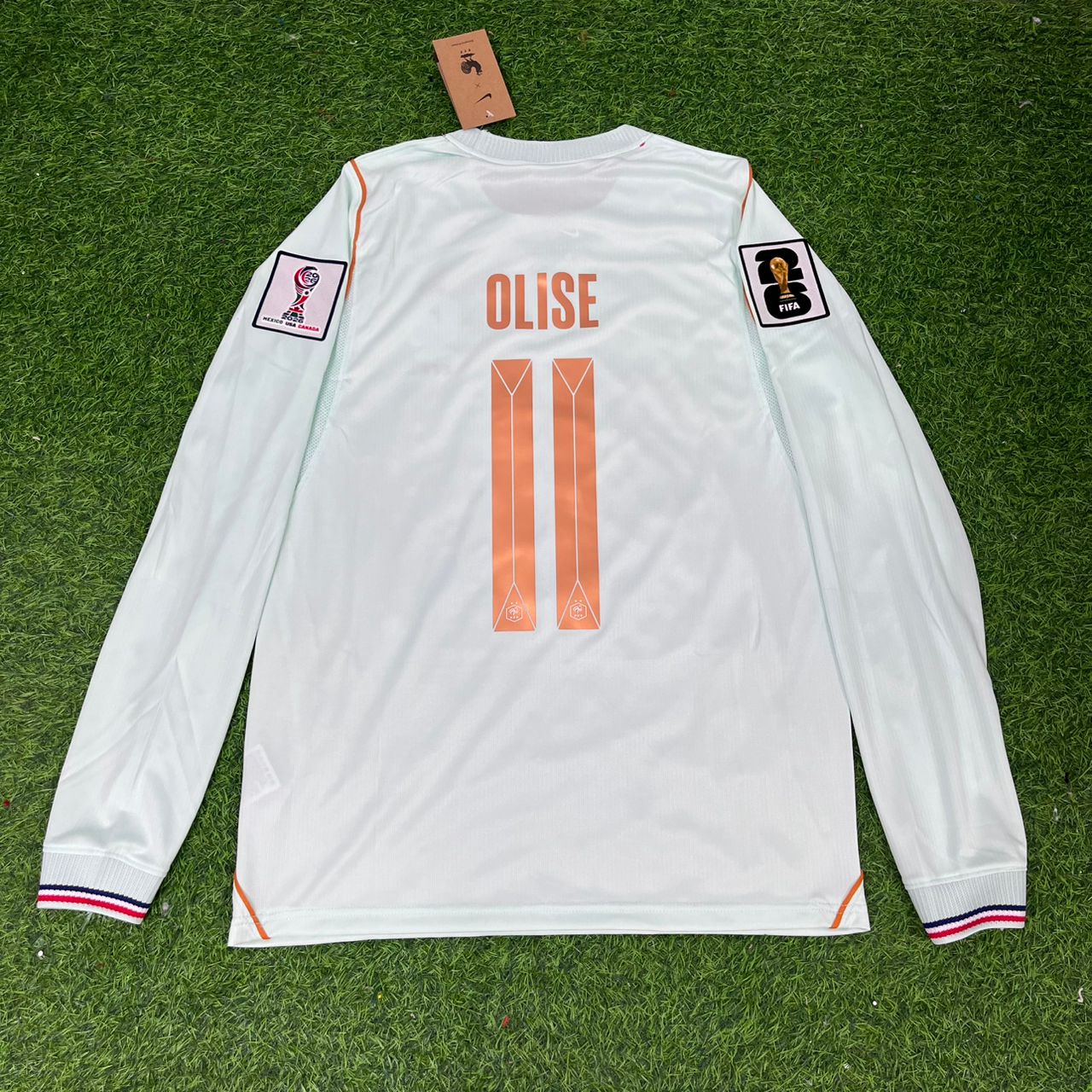 Michael Olise #11 France 2026 World Cup Away Long Sleeve Jersey