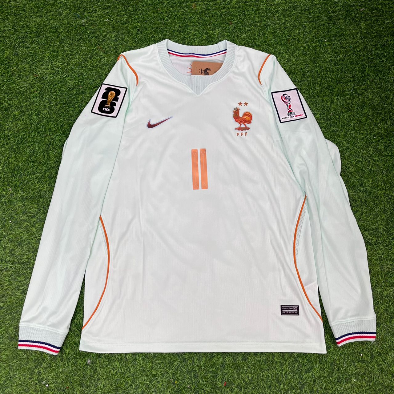 Michael Olise #11 France 2026 World Cup Away Long Sleeve Jersey