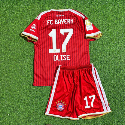 Michael Olise #17 Bayern Munich 2027 Bundesliga Championship Patch Kids Football Jersey