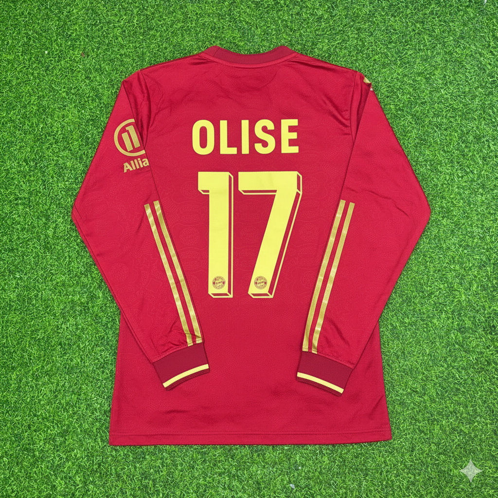 Michael Olise 17- Bayern München 125 Jahre Spezial-Edition Fußballtrikot