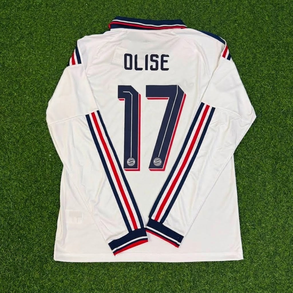 Michael Olise 17 Bayern Munchen 2027 Away Long Sleeve New season Trikot Soccer Shirt