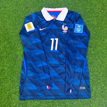 Michael Olise France 2026 World Cup Home Long Sleeve Football Jersey