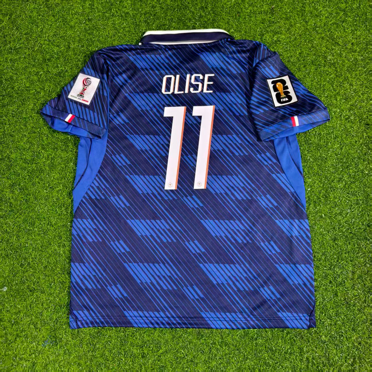 Michael Olise 11- France Home 2026 World Cup Blue Football Jersey