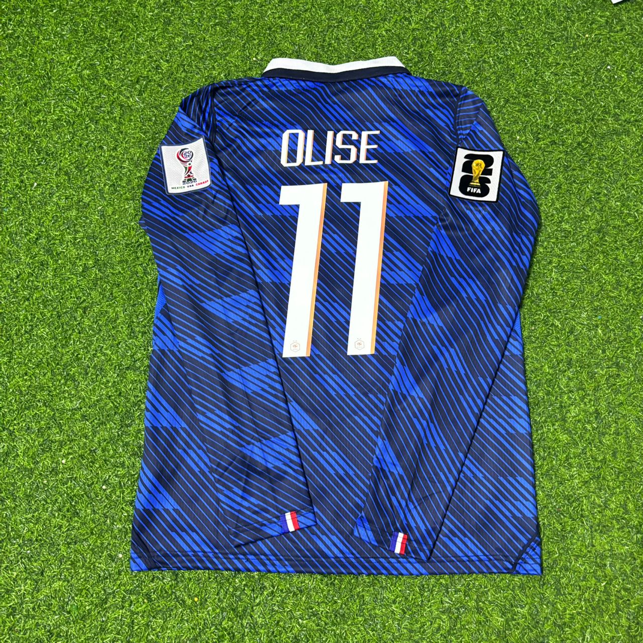 Michael Olise France 2026 World Cup Home Long Sleeve Football Jersey