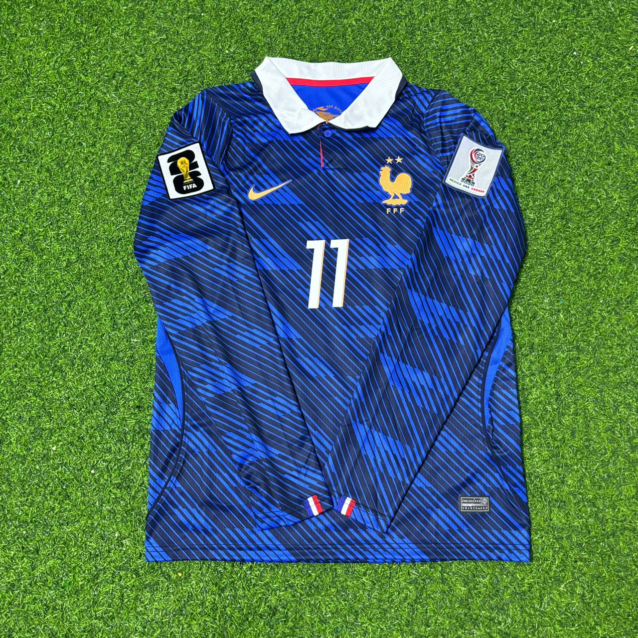 Michael Olise France 2026 World Cup Home Long Sleeve Football Jersey