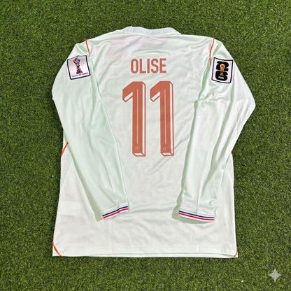 Michael Olise #11 France 2026 World Cup Away Long Sleeve Jersey