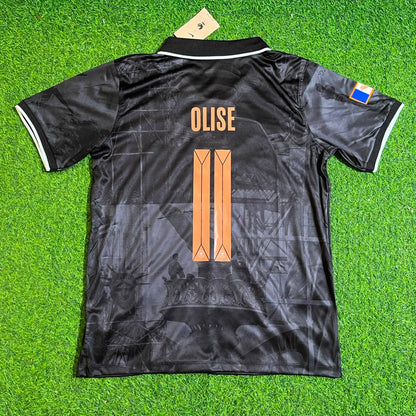 Michael Olise #11 France Black Special Edition Football Jersey Trikot Maillot
