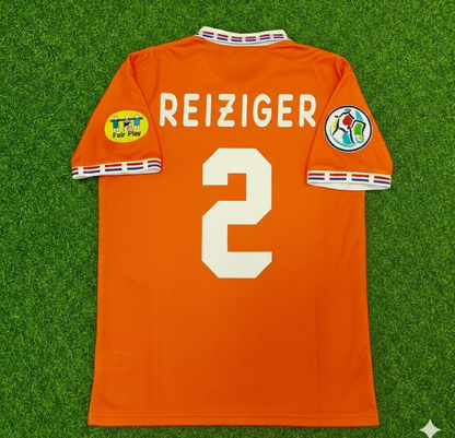 Michael Reiziger Netherlands EURO 1996 Home Retro Football Jersey