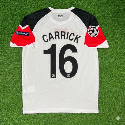 Michael Carrick #16 Manchester United 2011 Champions League Final White Football Jersey