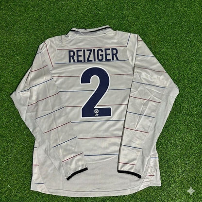 Michael Reiziger #2 Barcelona 2003 2004 Away Long Sleeve Retro Football Jersey Kit