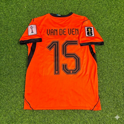 Micky van de Ven #15 Netherlands 2026 World Cup New Season Football Jersey