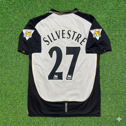 Mikaël Silvestre #27 Manchester United 2001-2002 Reversible Retro Jersey