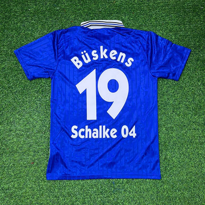 Mike Büskens Schalke 04 1997-1998 Maillot de football rétro domicile