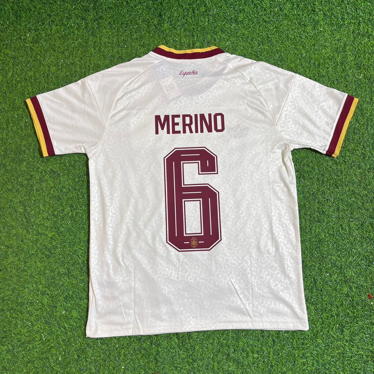 Mikel Merino #6 Spain Two Star 2026 World Cup Champions Away Jersey Trikot Maillot