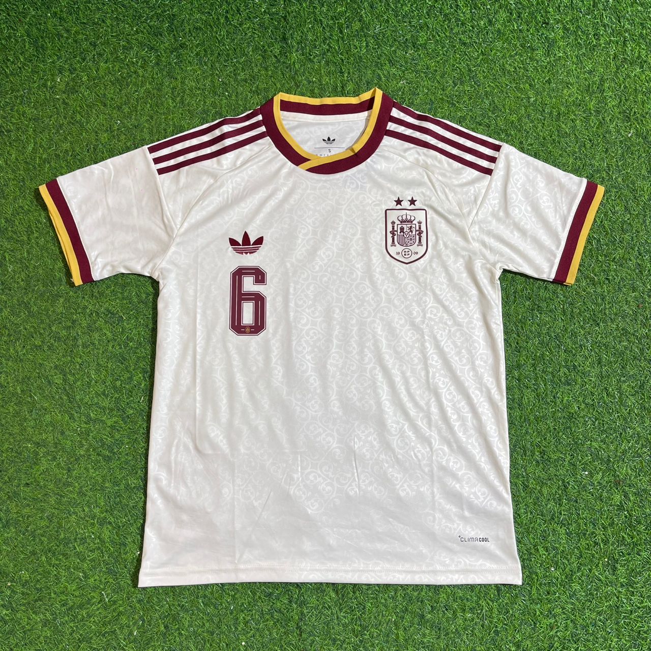 Mikel Merino #6 Spain Two Star 2026 World Cup Champions Away Jersey Trikot Maillot