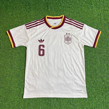 Mikel Merino #6 Spain Two Star 2026 World Cup Champions Away Jersey Trikot Maillot