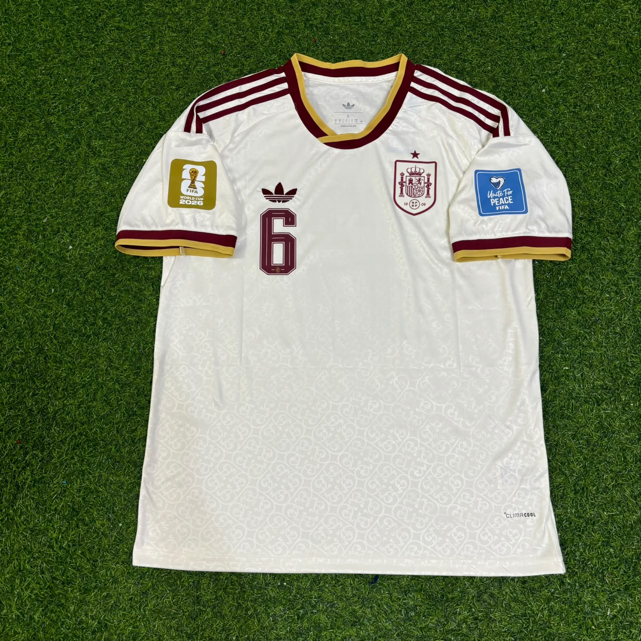 Mikel Merino 6- Spain 2026 World Cup Away Football Jersey
