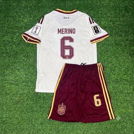 Mikel Merino Spain 2026 World Cup Kids Football Jersey