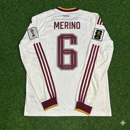 Mikel Merino #6 Spain 2026 World Cup Away Long Sleeve Jersey Trikot Maillot