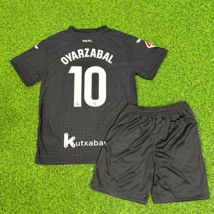 Mikel Oyarzabal Real Sociedad 2027 New Season Away Black Kids Jersey Trikot Maillot Soccer Shirt