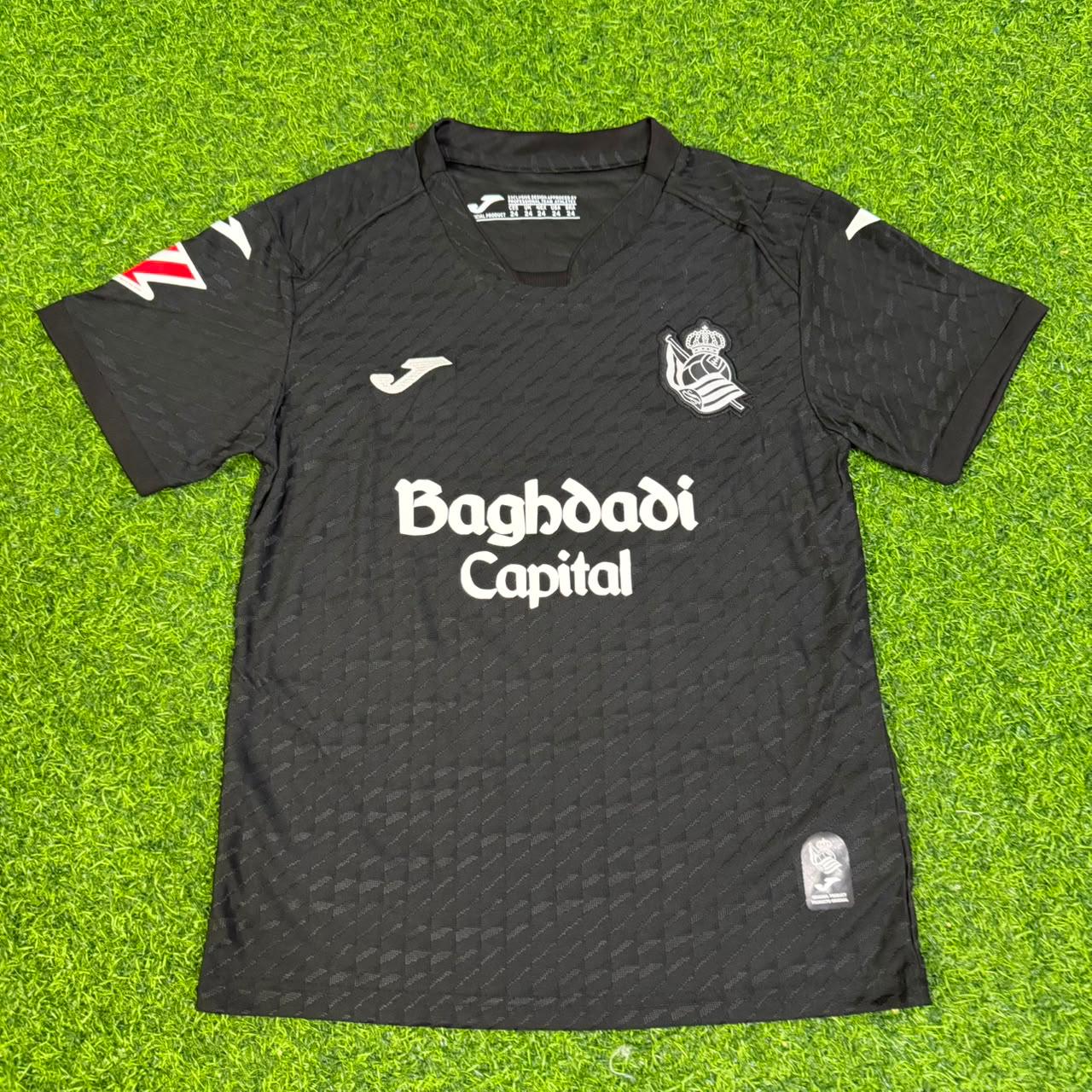 Mikel Oyarzabal Real Sociedad 2027 New Season Away Black Jersey Trikot Maillot Soccer Shirt