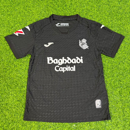 Mikel Oyarzabal Real Sociedad 2027 New Season Away Black Jersey Trikot Maillot Soccer Shirt