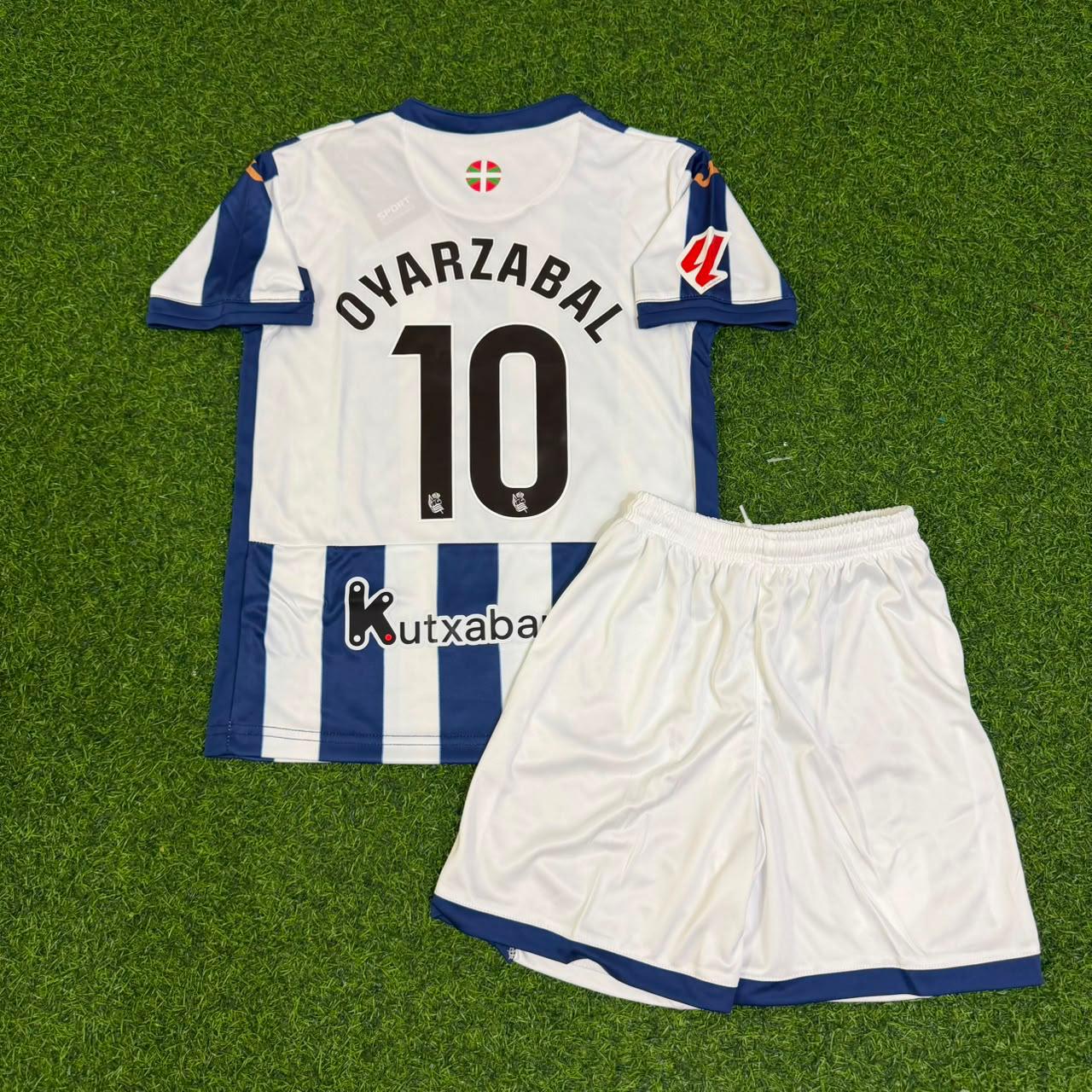 Mikel Oyarzabal Real Sociedad 2027 New Season Home Kids Jersey Trikot Maillot Soccer Shirt