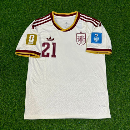Mikel Oyarzabal 21 - Maillot de Foot Extérieur Espagne Coupe du Monde 2026