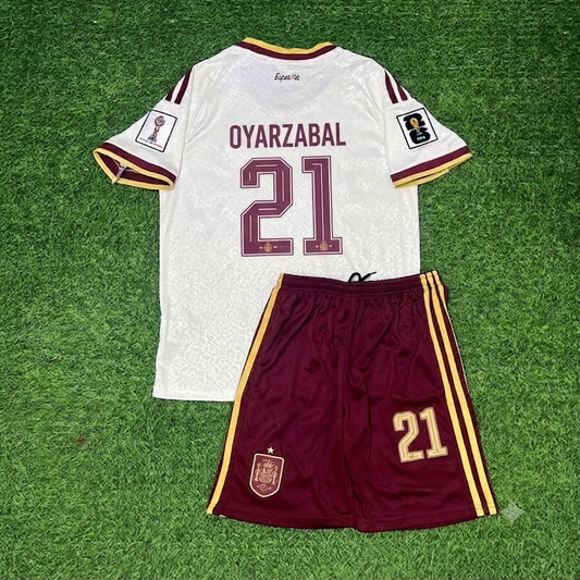 Mikel Oyarzabal Spain 2026 World Cup Kids Football Jersey