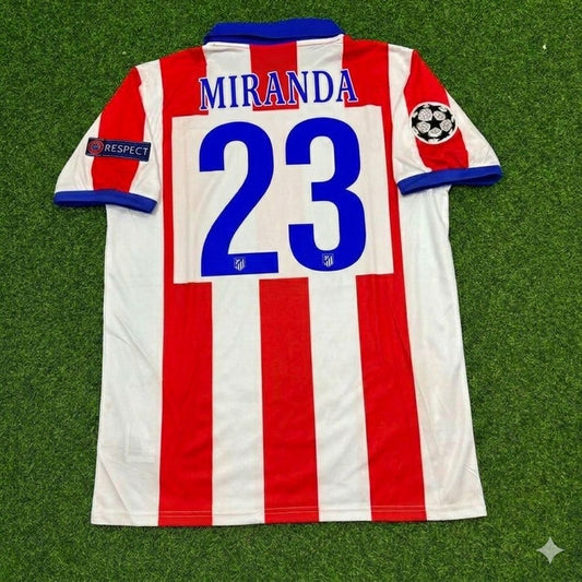 Mirandes 23- Atlético Madrid 2014 Champions League Final Retro Football Jersey