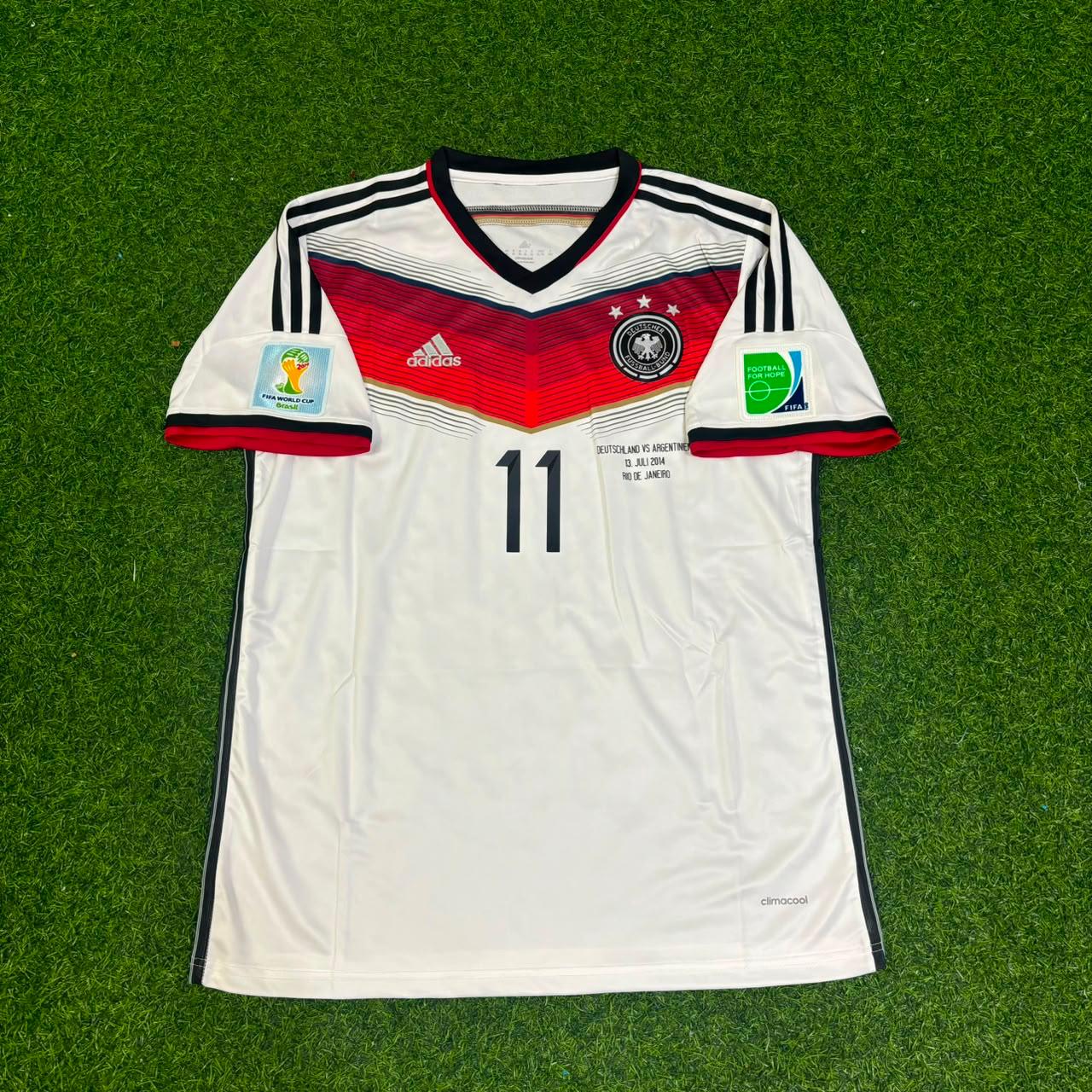 Miroslav Klose Deutschland WM 2014 Weißes Retro-Fußballtrikot